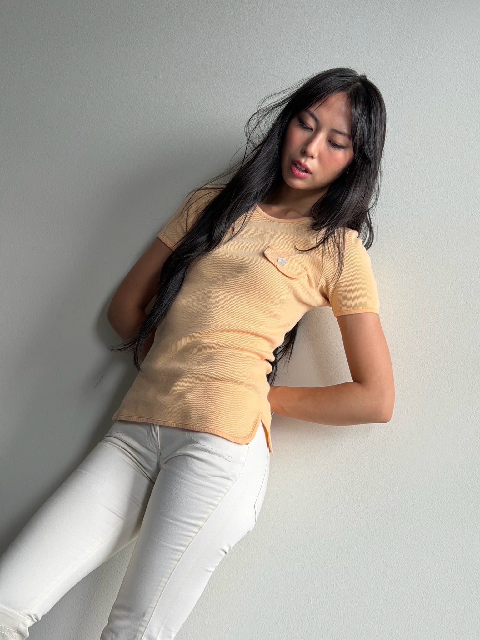 Vintage Loewe Cotton Ribbed T-Shirt