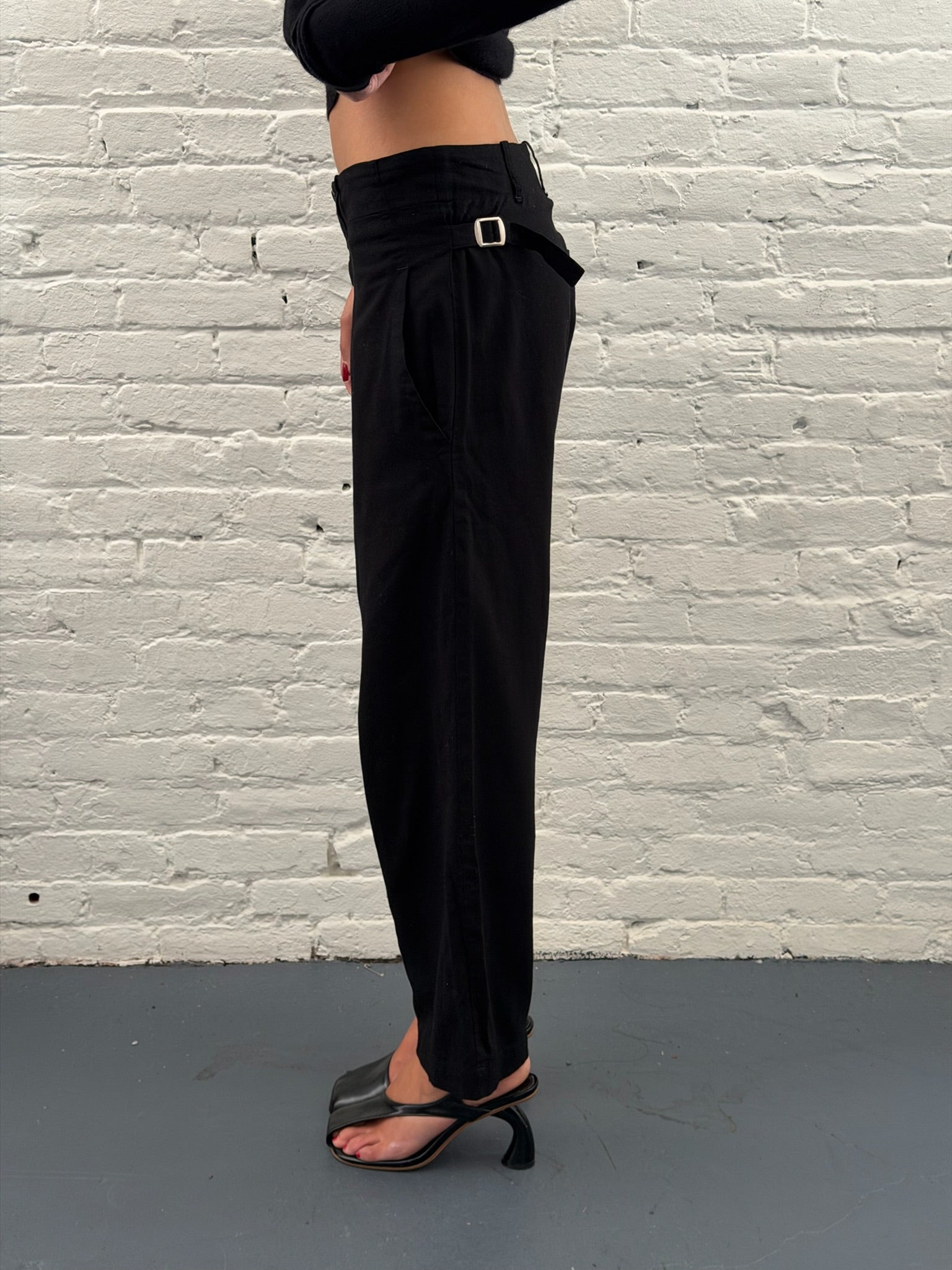 Y-3 Black Straight Leg Pants