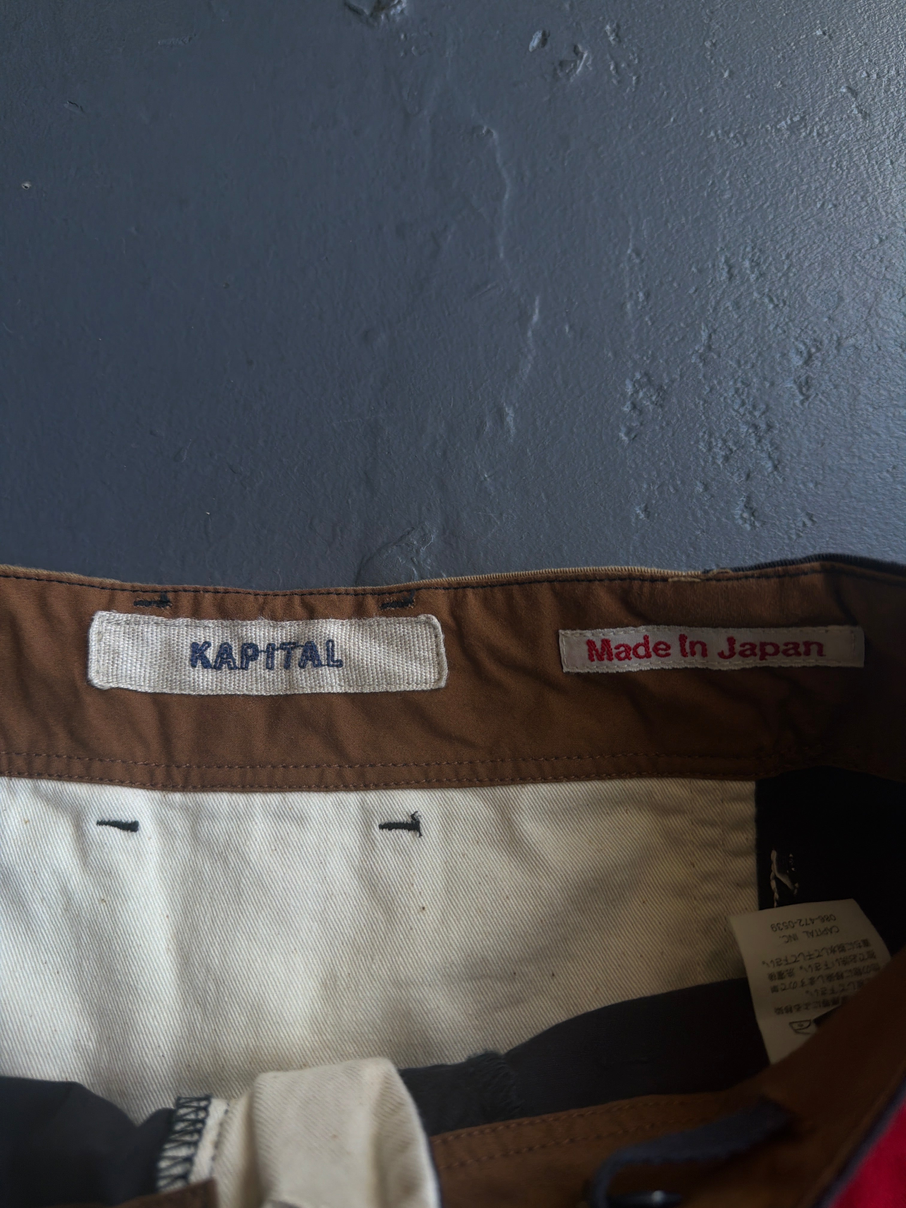 Kapital Drawstring Contrasted Short