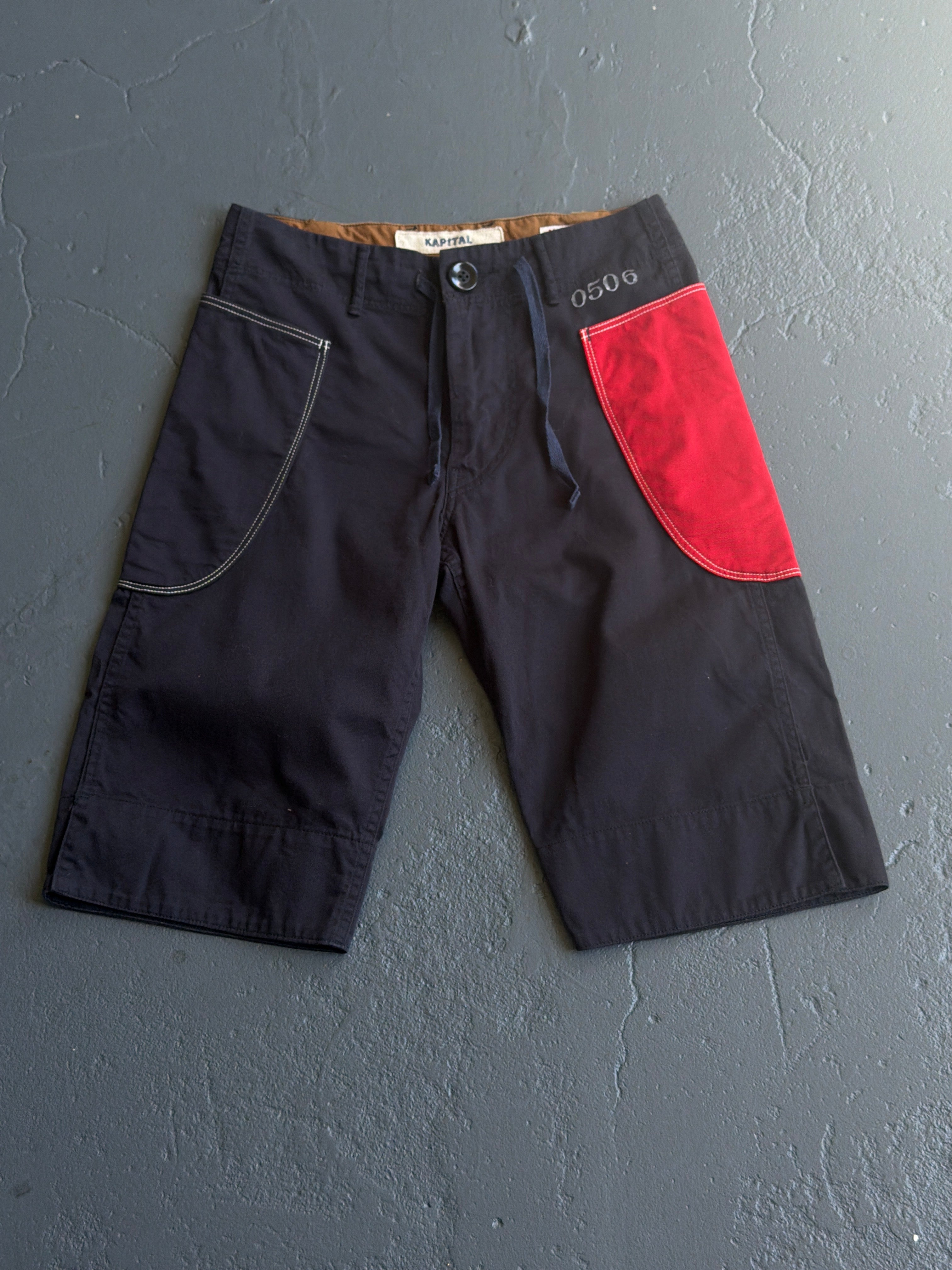 Kapital Drawstring Contrasted Short