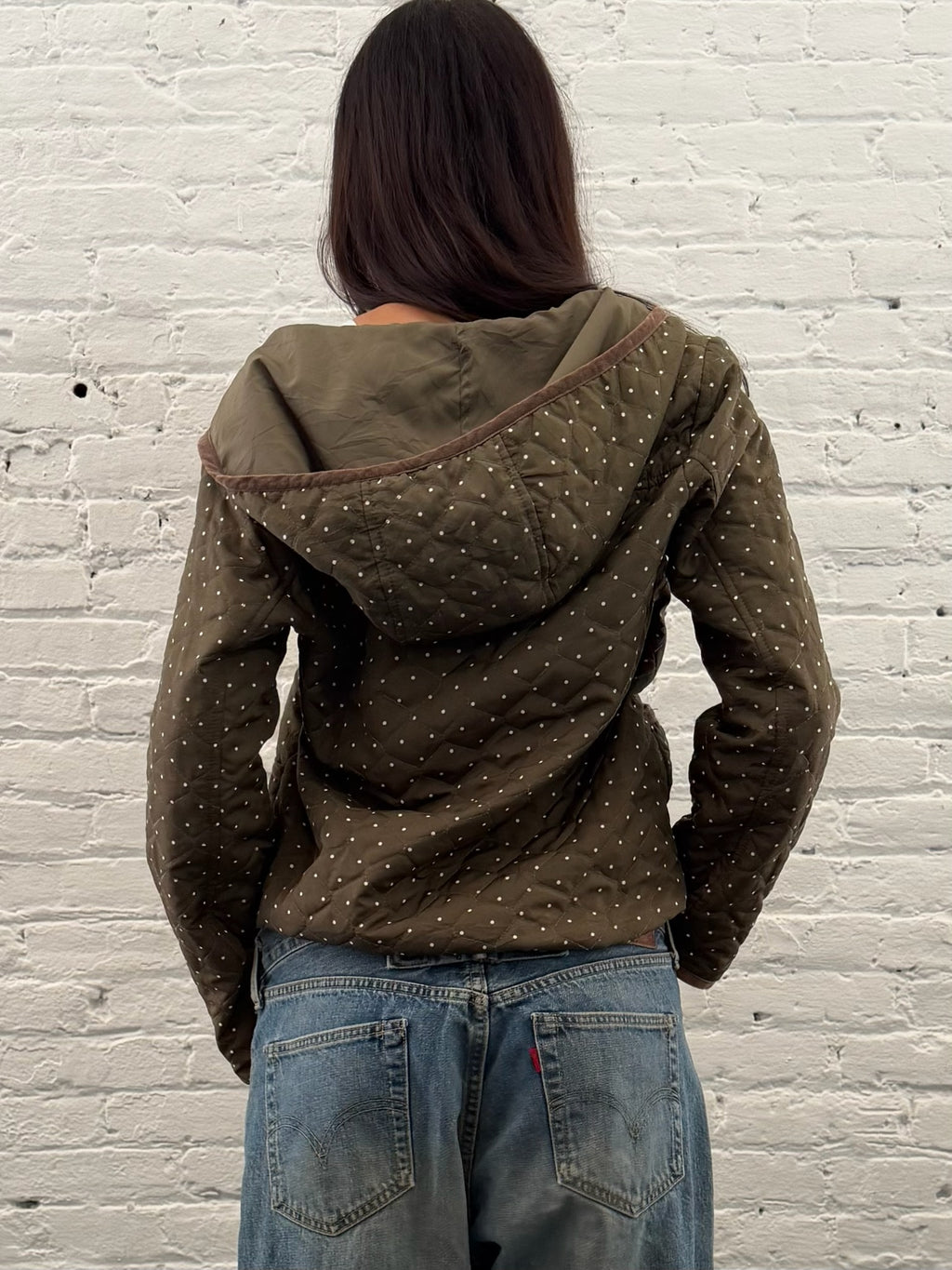 Intimate Reversible Polkadot Hooded Jacket