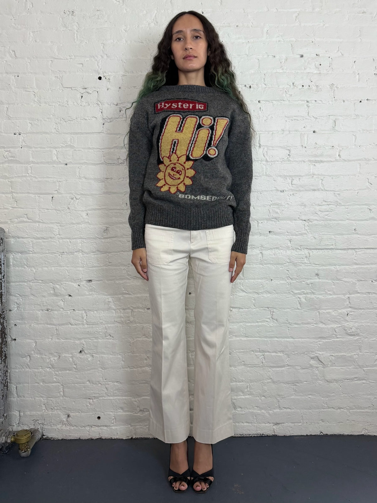 Hysteric Glamour Hi Bombed Out! Wool Sweater