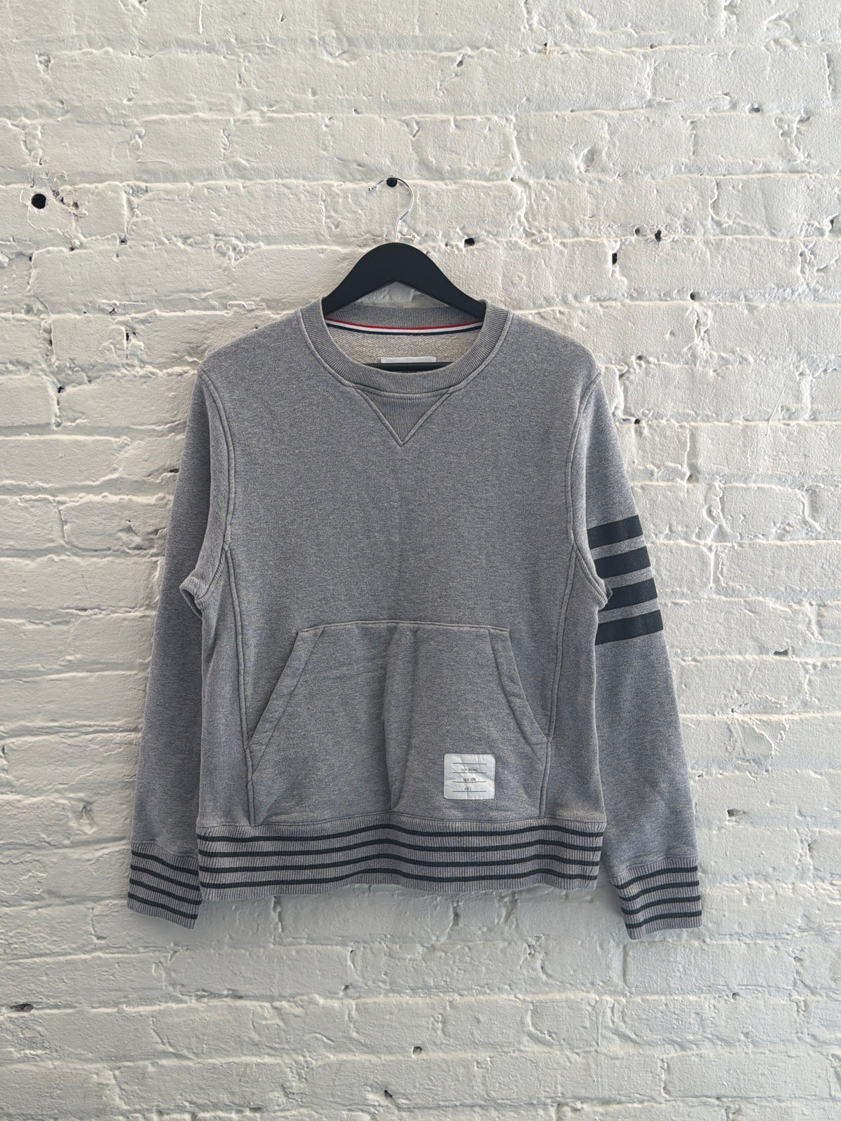 Thom Browne Cotton Pouch Pocket Sweatshirt