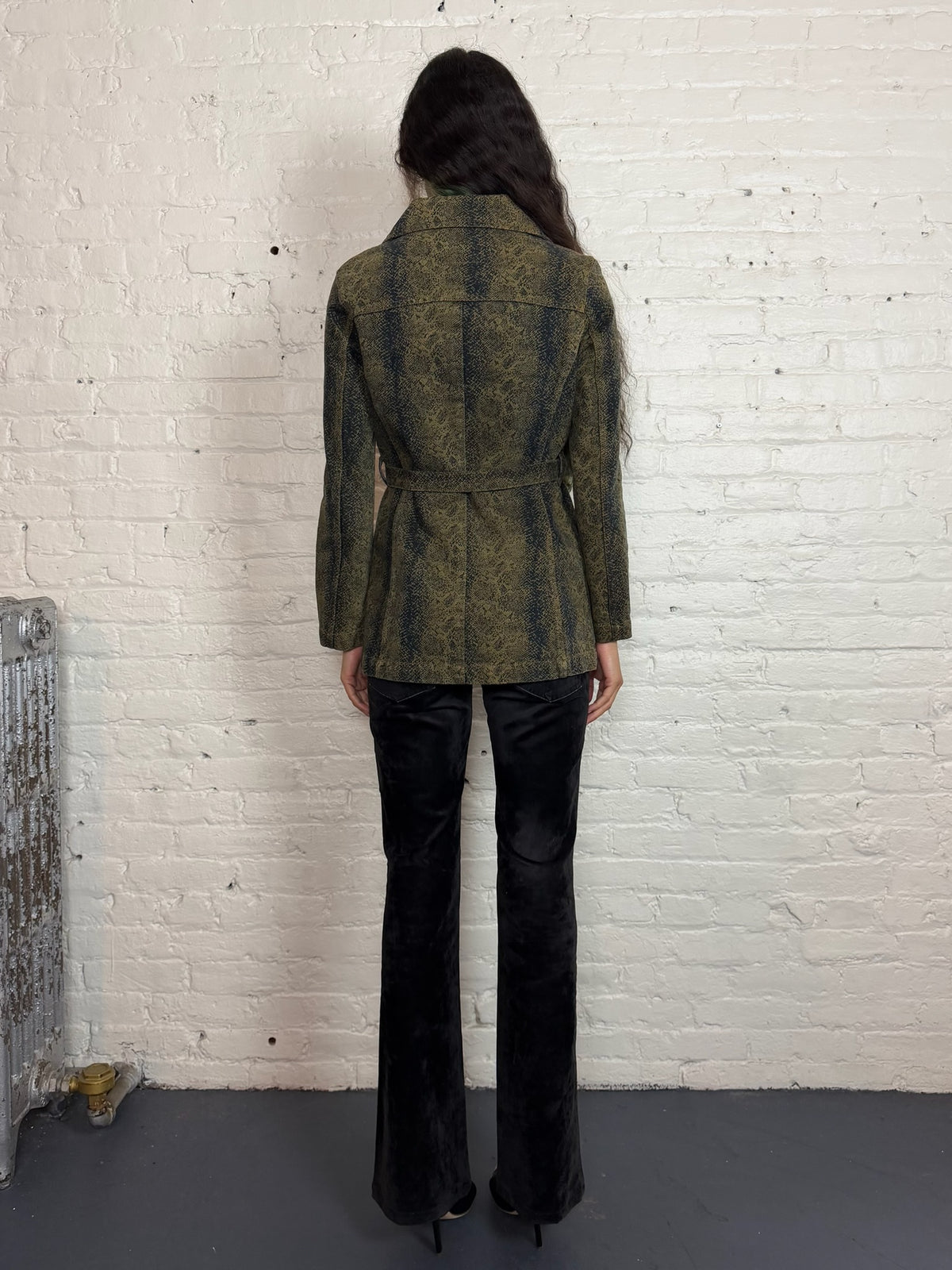 Vintage Hysteric Glamour Snake Print Denim Jacket