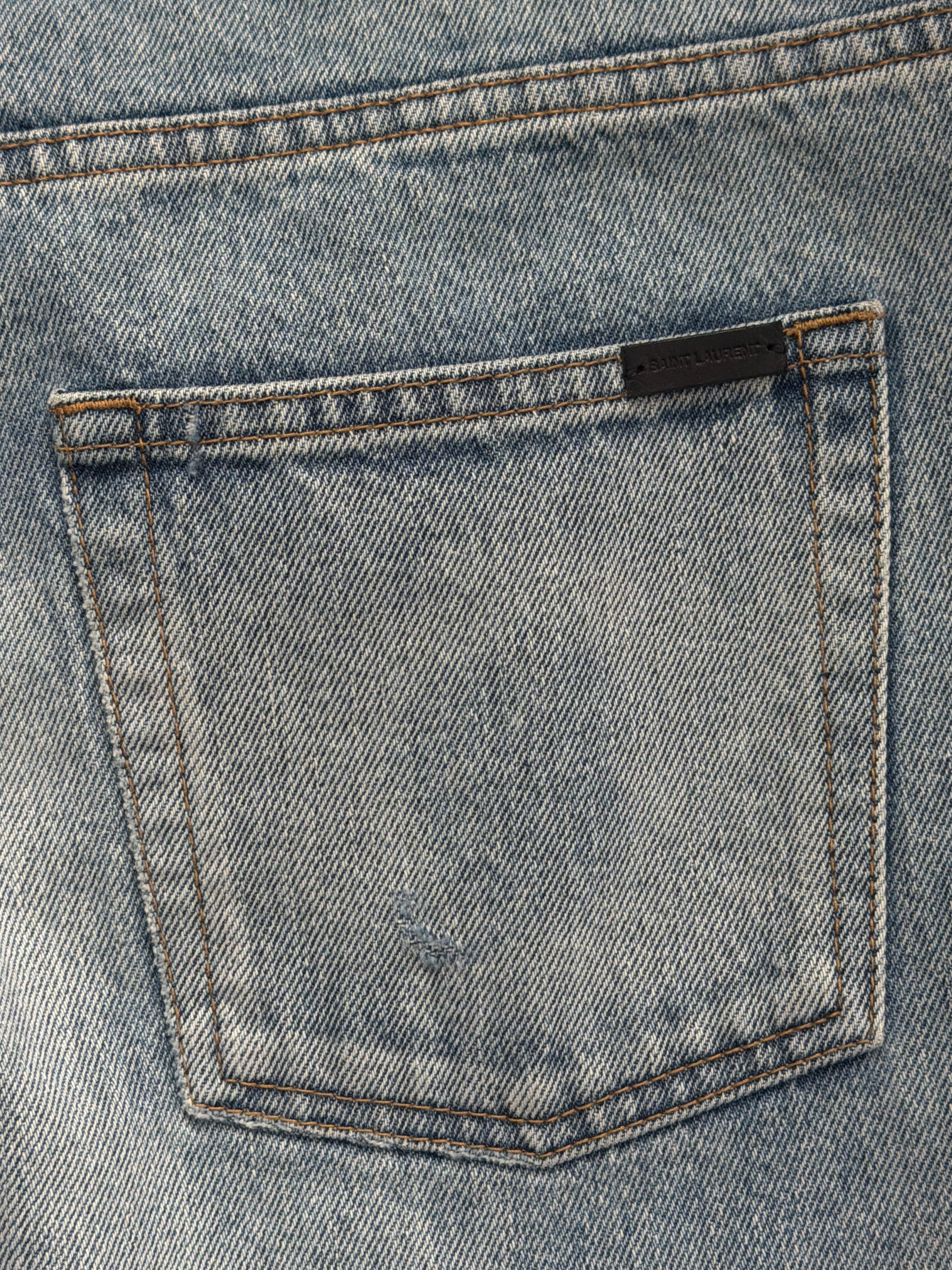 YSL Hawaii Blue Slim Fit Jeans