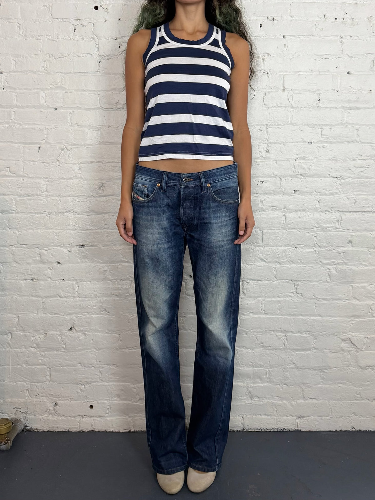 2014 Junya Watanabe Comme Des Garçons Striped Tank Top