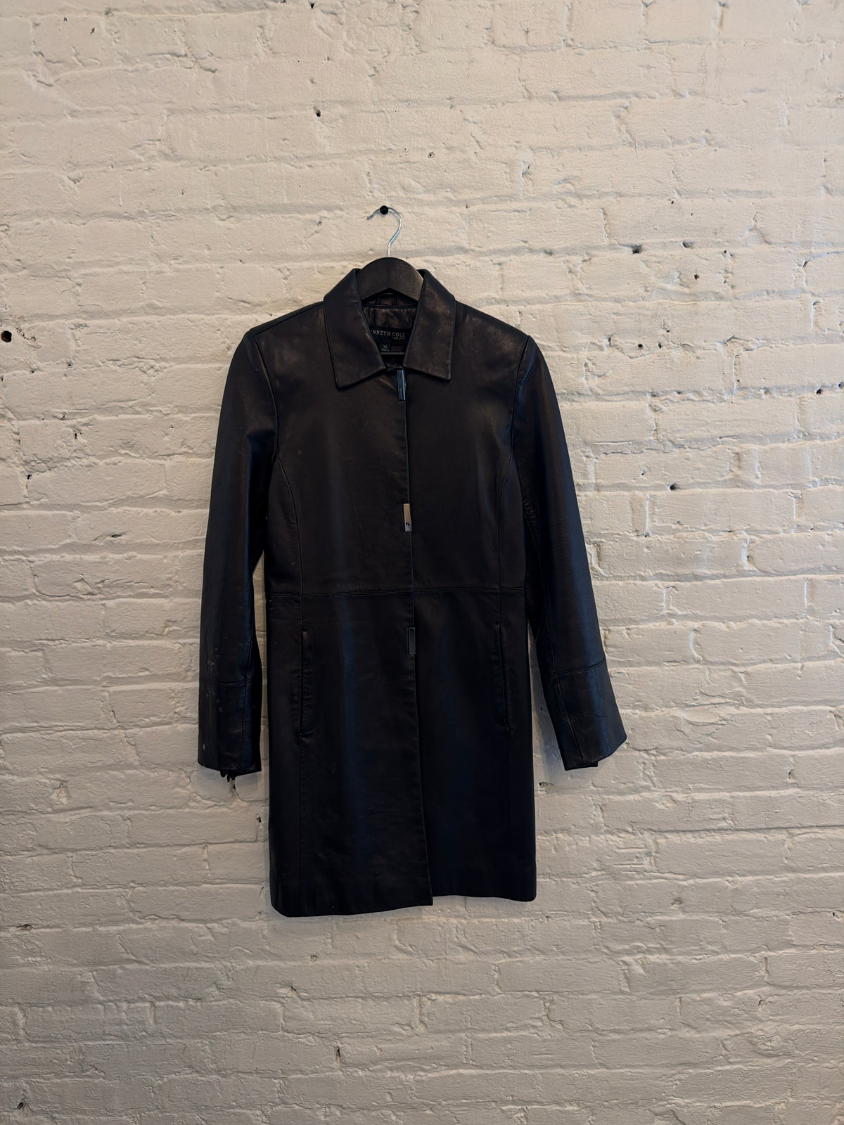Vintage Kenneth Cole Leather Coat
