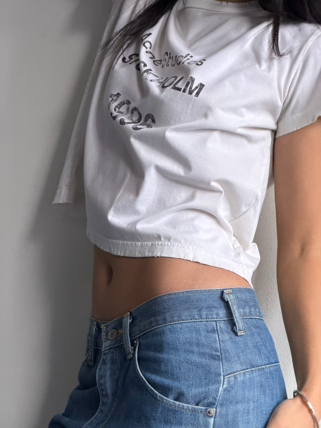 Acne Studios 1996 Logo Cropped T-Shirt