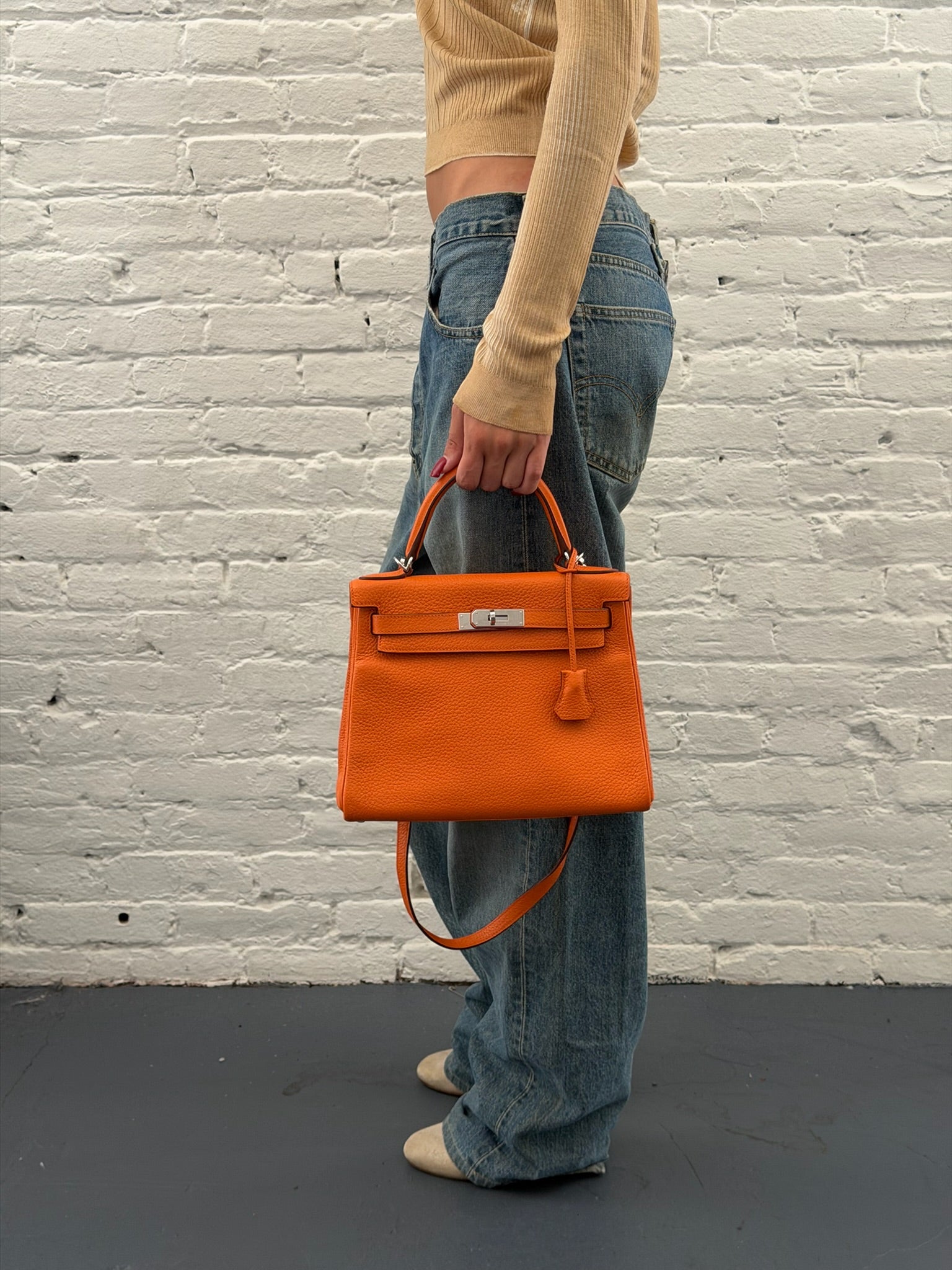 Hermès Kelly 28 Togo Leather Retourne Bag