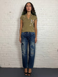 Sugarcane 901 Ripped Dark-wash Denim