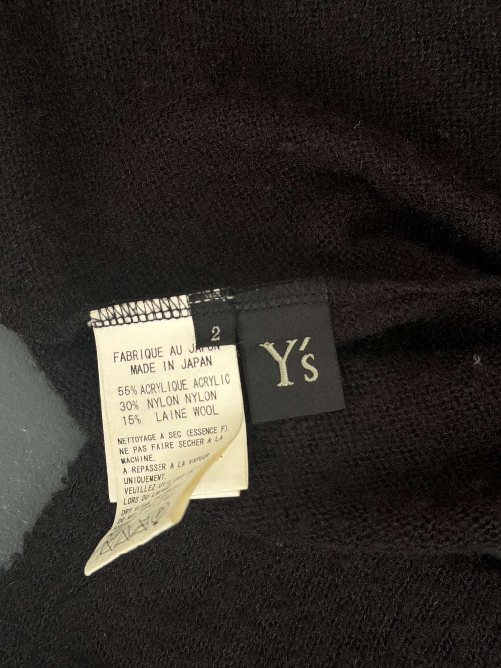 2011 Yohji Yamamoto Y’s Oversized Sweater