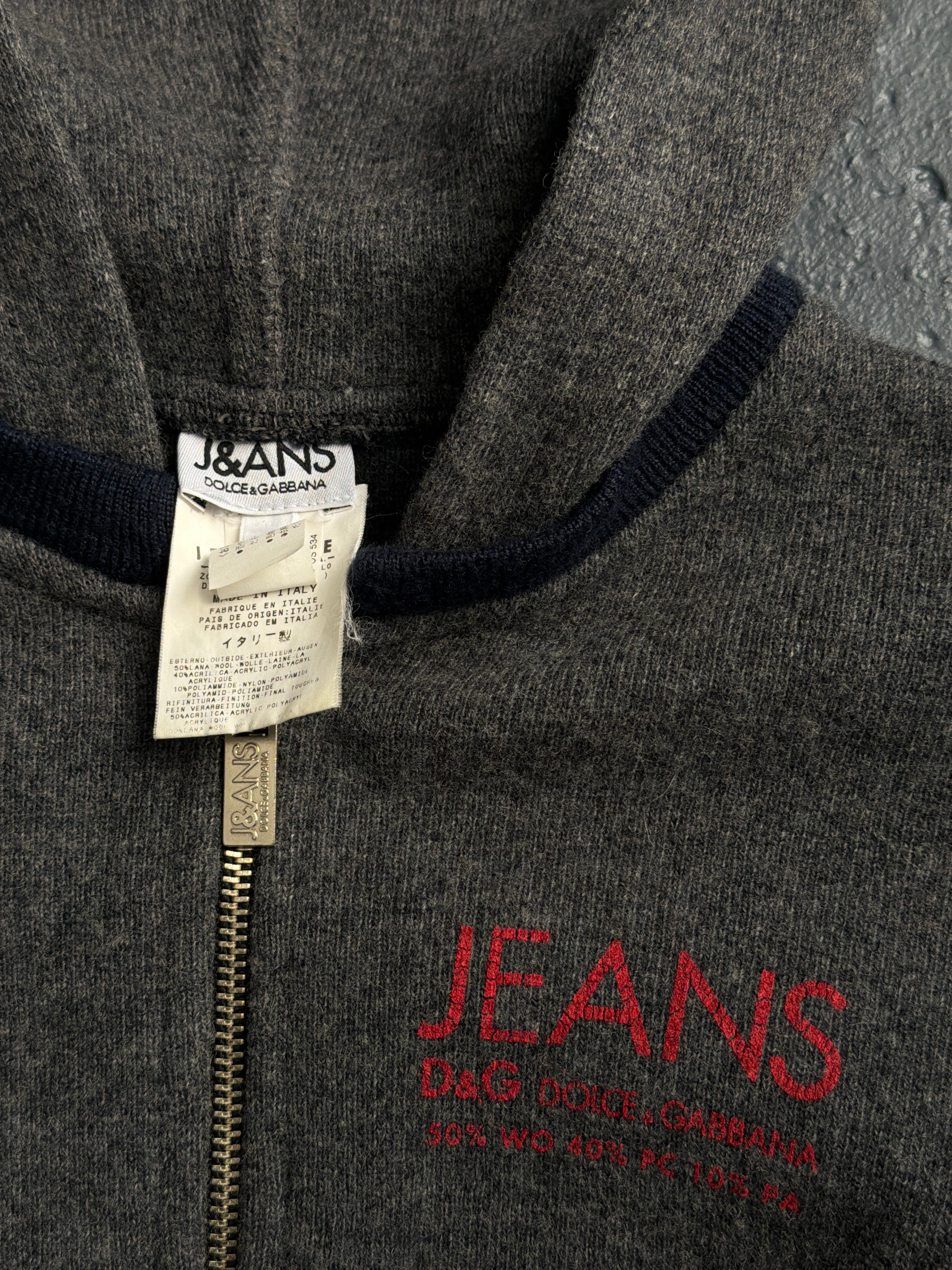 Dolce & Gabbana Jeans Zip-Up Hooded Jacket