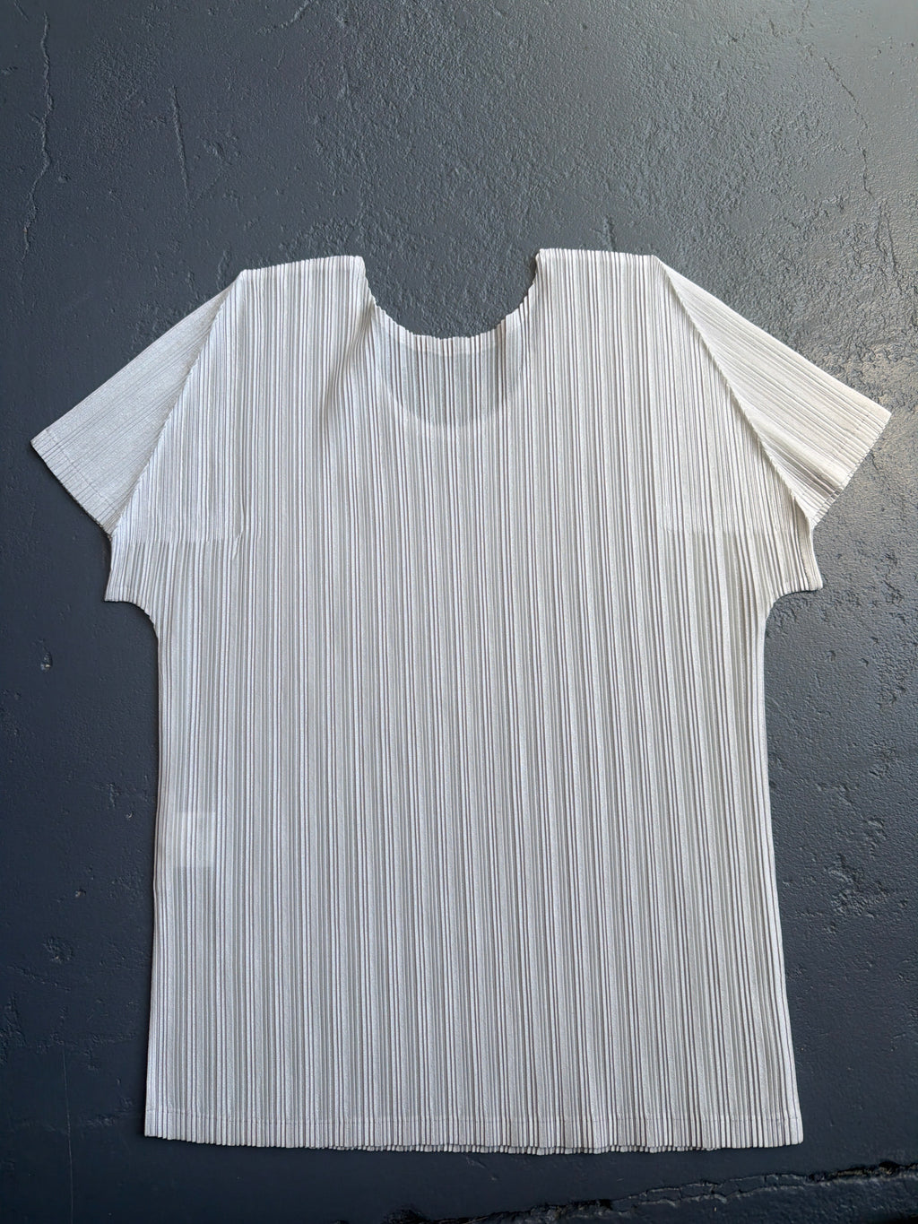 Issey Miyake Pleats Please Light Grey S/S Top