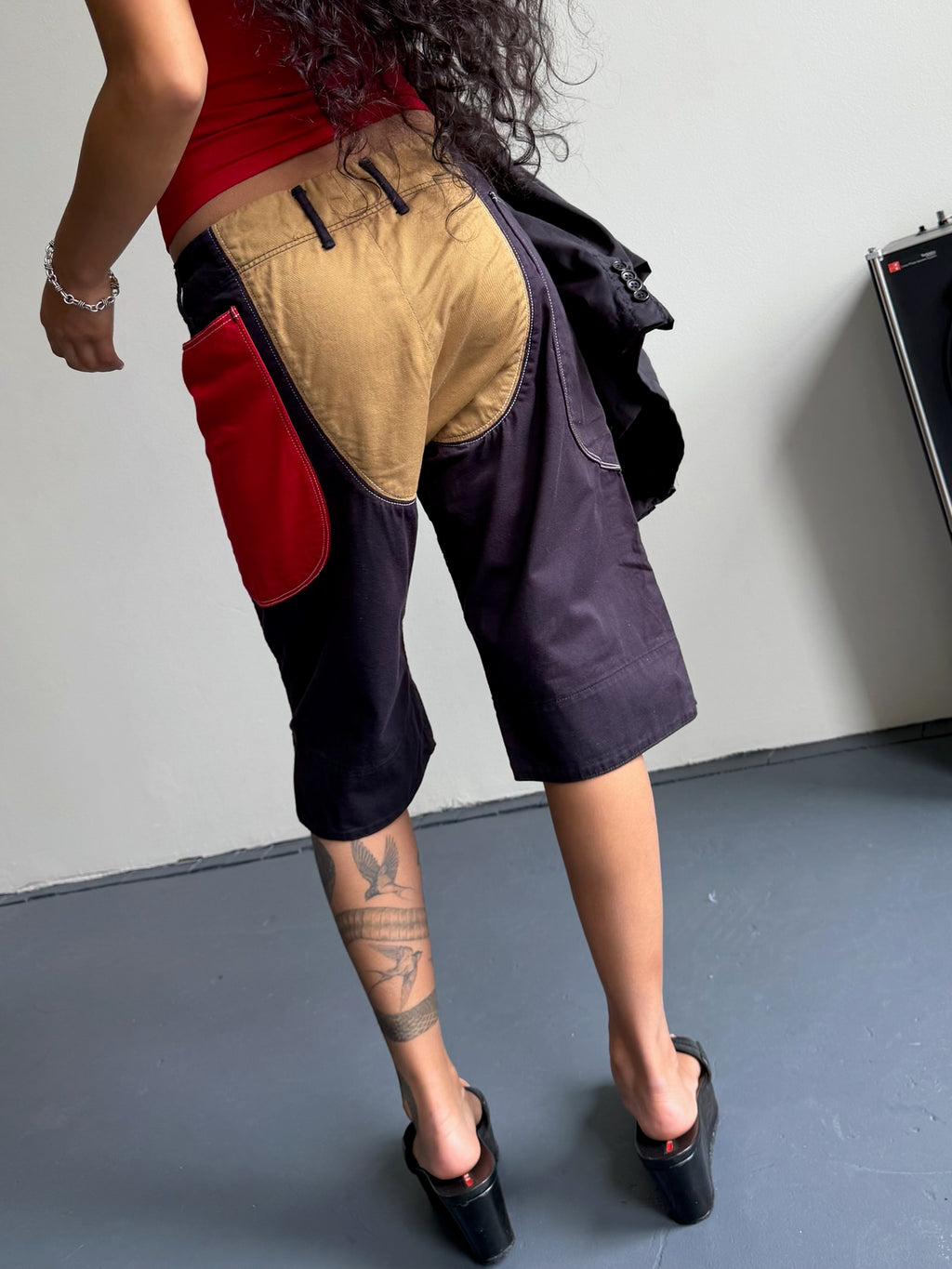 Kapital Drawstring Contrasted Short