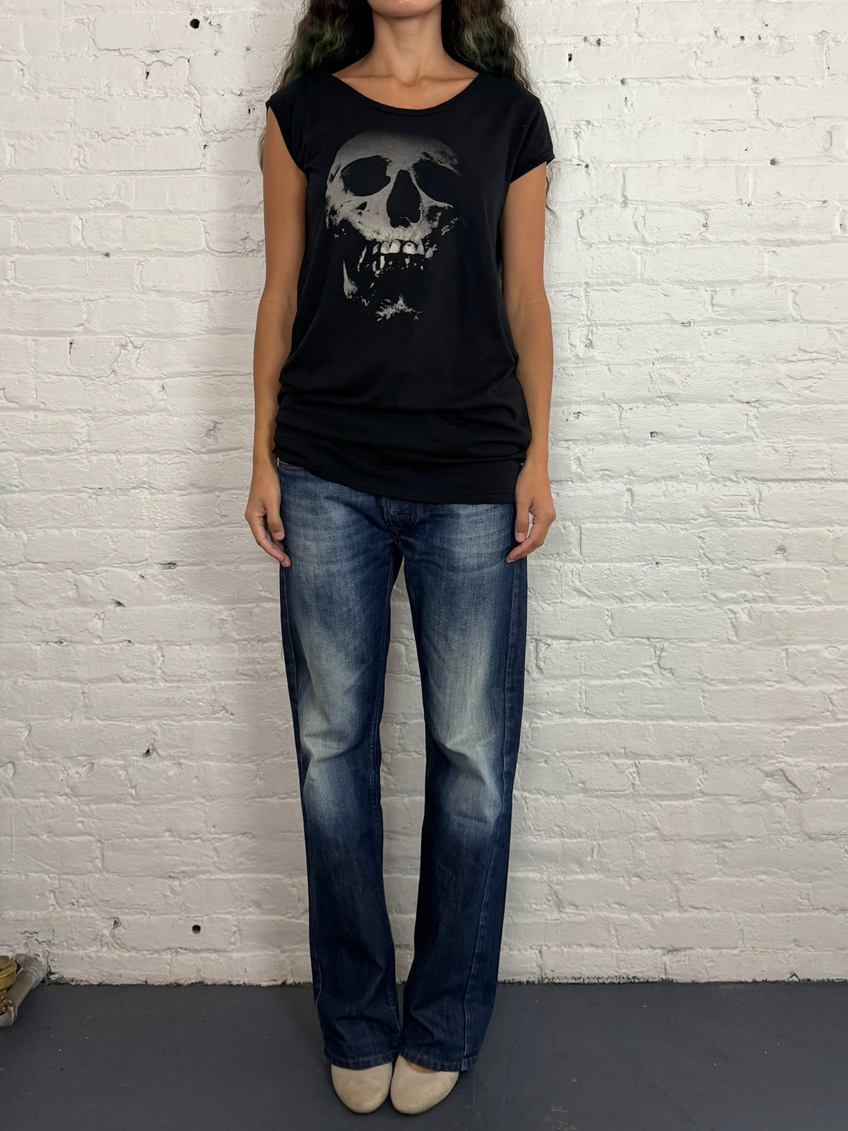 Vintage Hysteric Glamour Skull Blurry Tunic