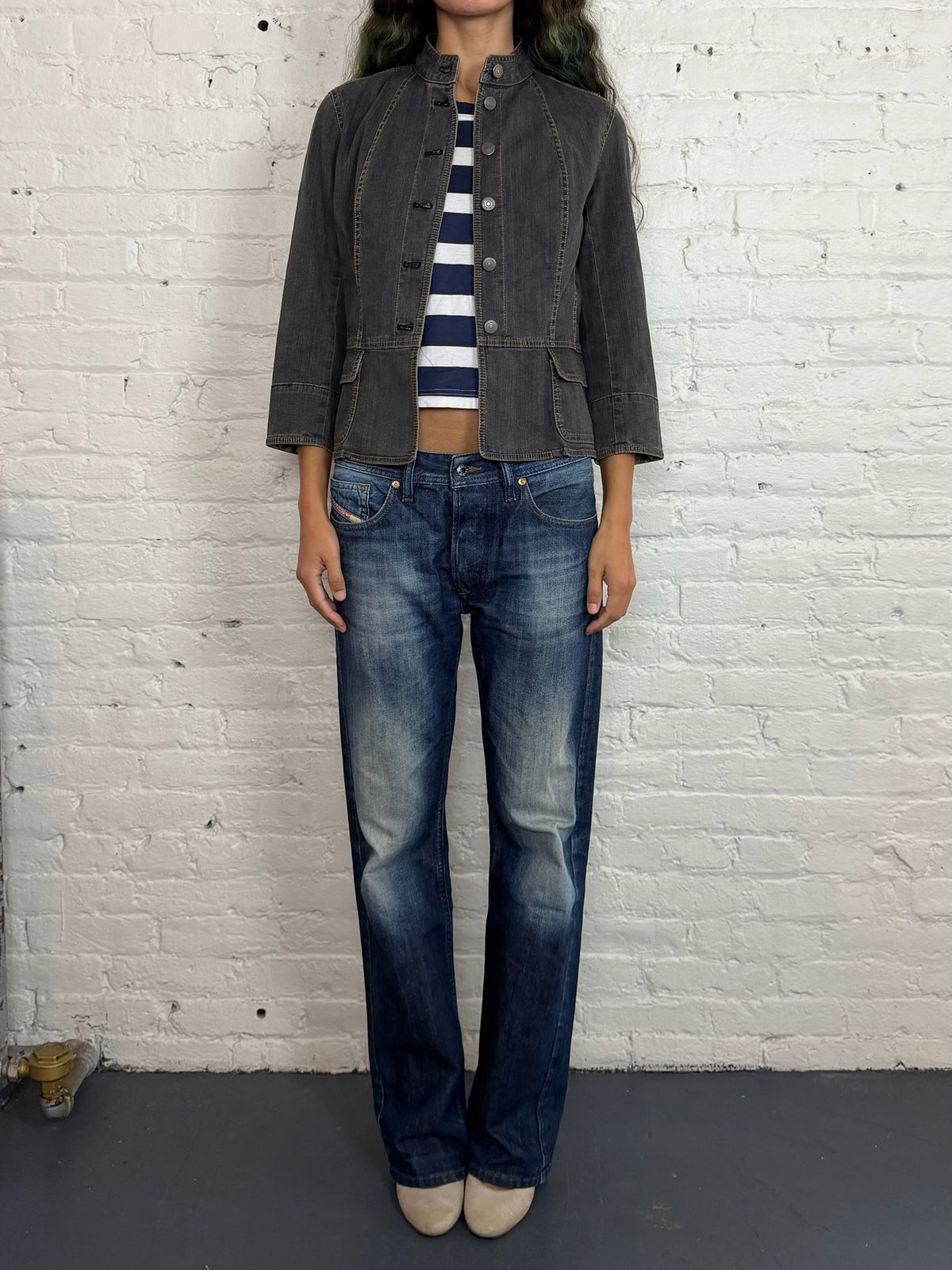 Diesel Straight Cut Dark-wash Denim