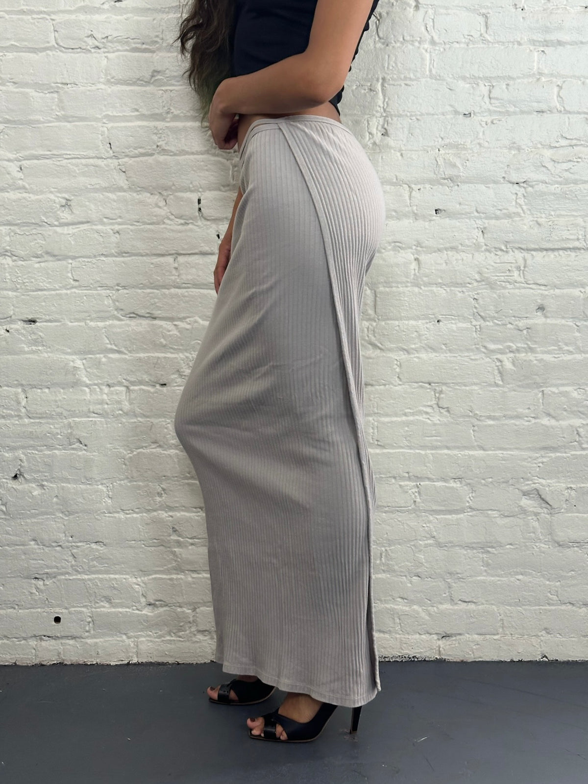 Baserange Wrapped Maxi Skirt