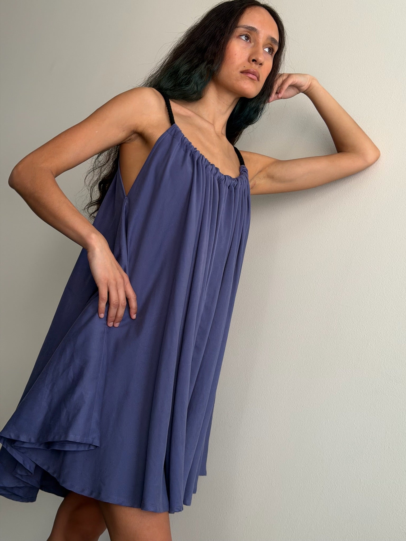 2017 Yohji Yamamoto Limi Feu Sleeveless Mini Dress