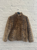 Rock Babe Minamisenba faux-fur leopard print jacket