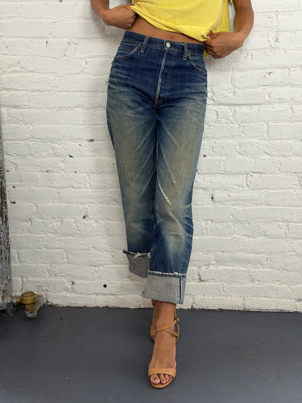 Vintage Sugar Cane Faded Denim Jeans