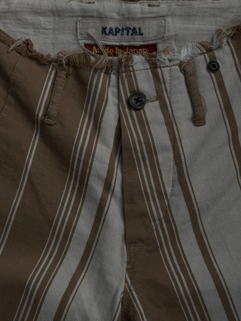 Kapital Cotton Striped Low Rise pant