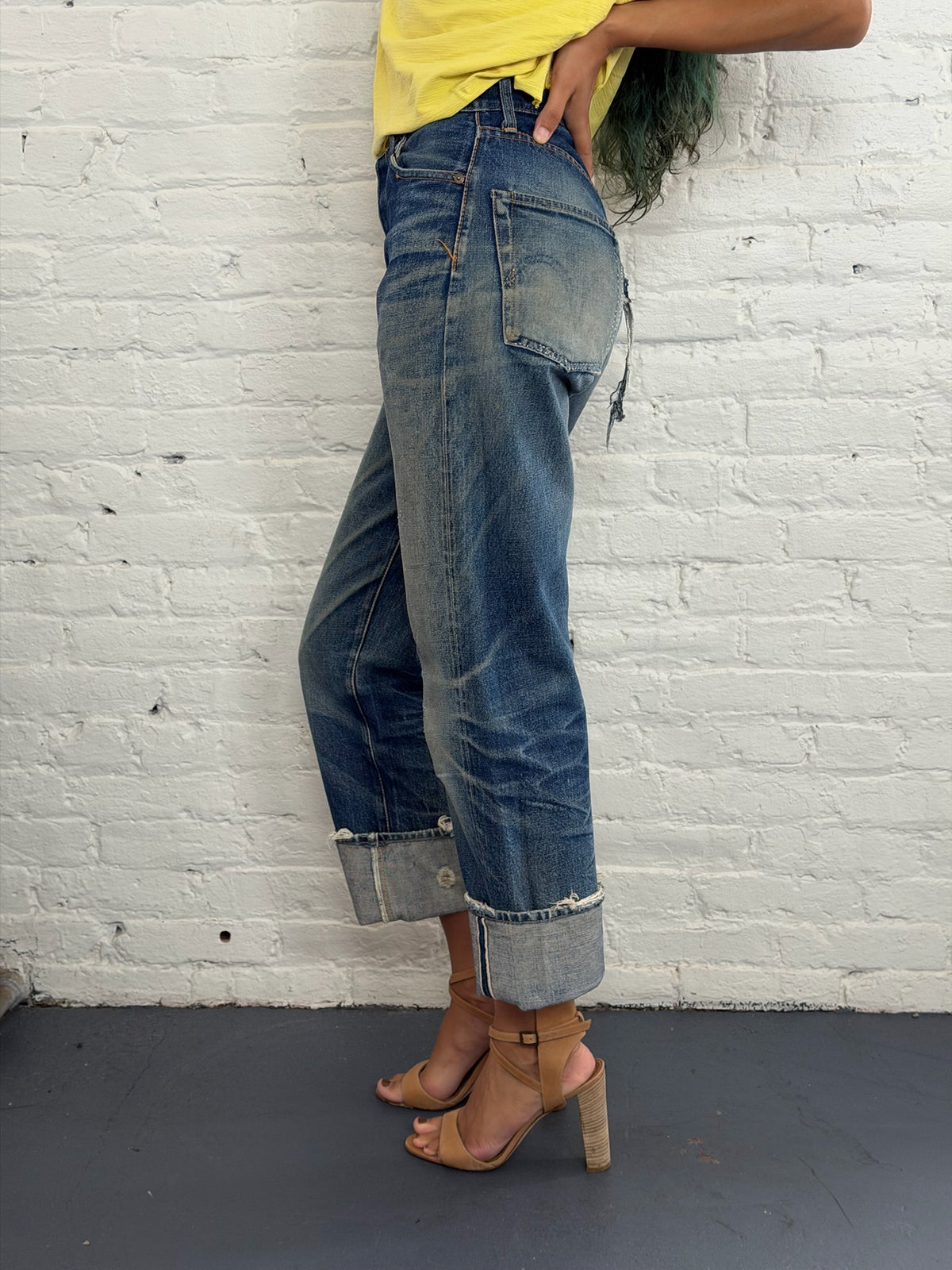 Vintage Sugar Cane Faded Denim Jeans