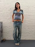 Missoni Multicolor Striped V-Neck Top