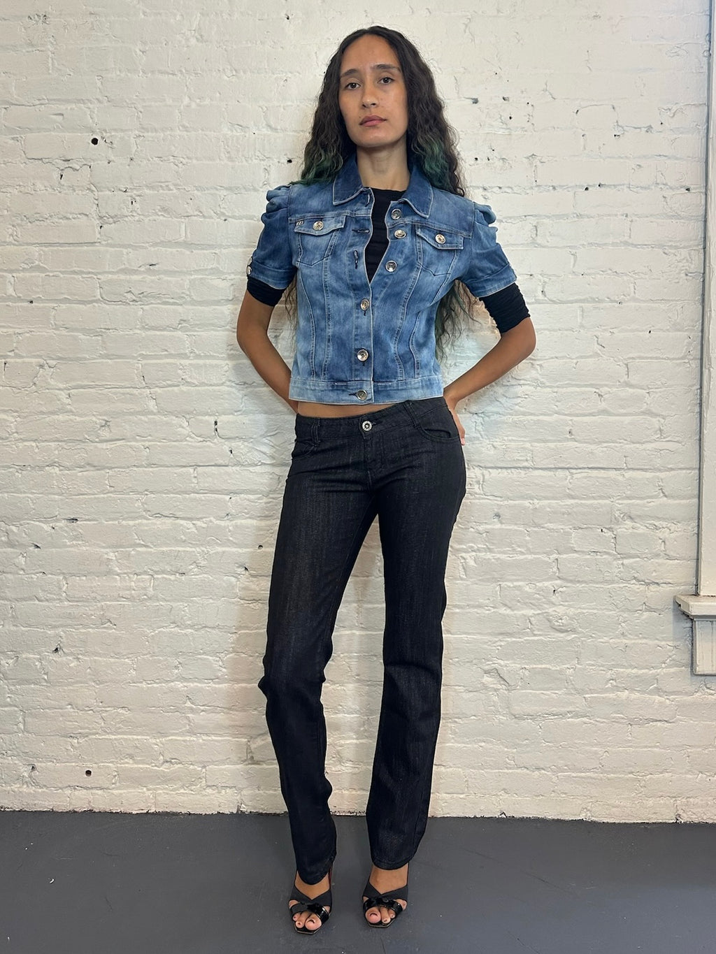 Miss Sixty Puff Shoulder Denim Jacket