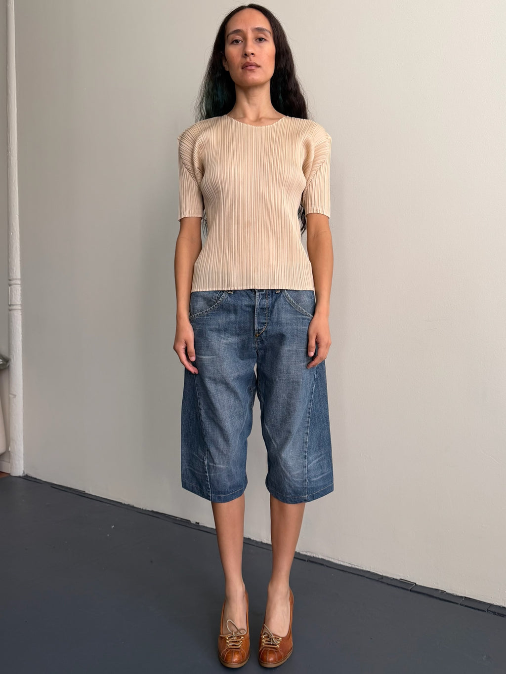 Levi’s Engineered Light Washed Buckle Back Short