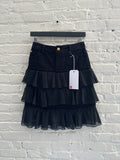 Morgan De Toi Corduroy Ruffle Skirt