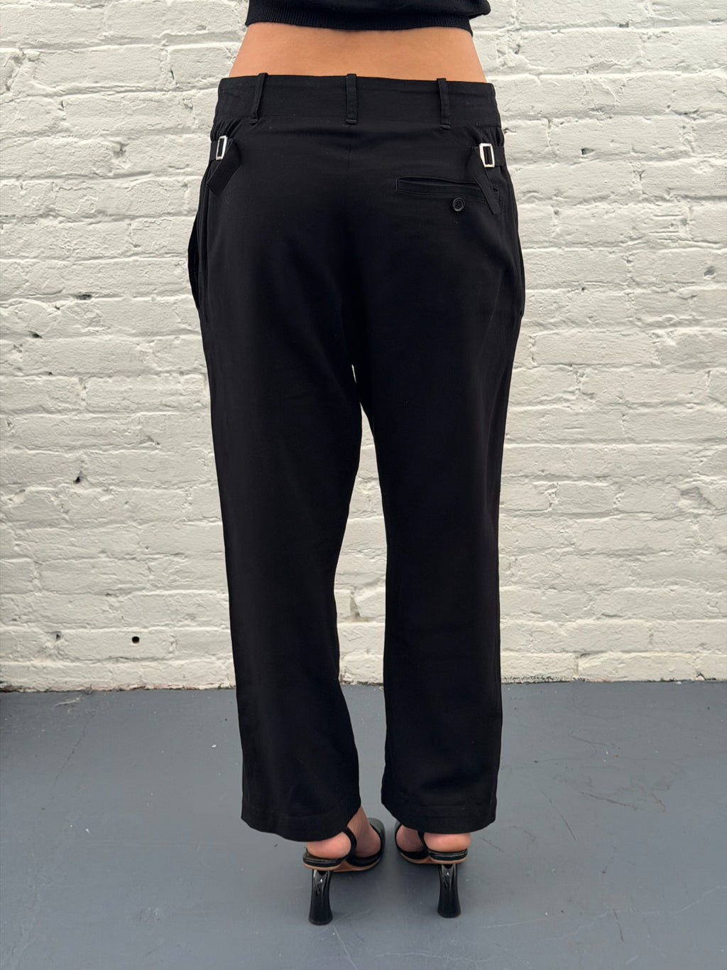 Y-3 Black Straight Leg Pants