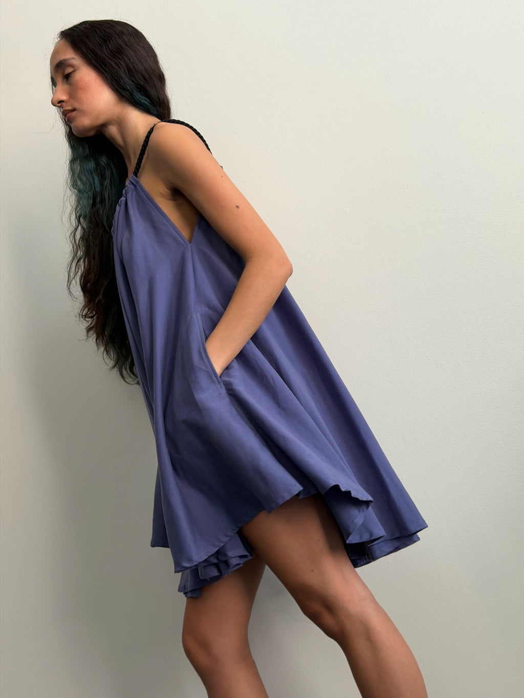 2017 Yohji Yamamoto Limi Feu Sleeveless Mini Dress