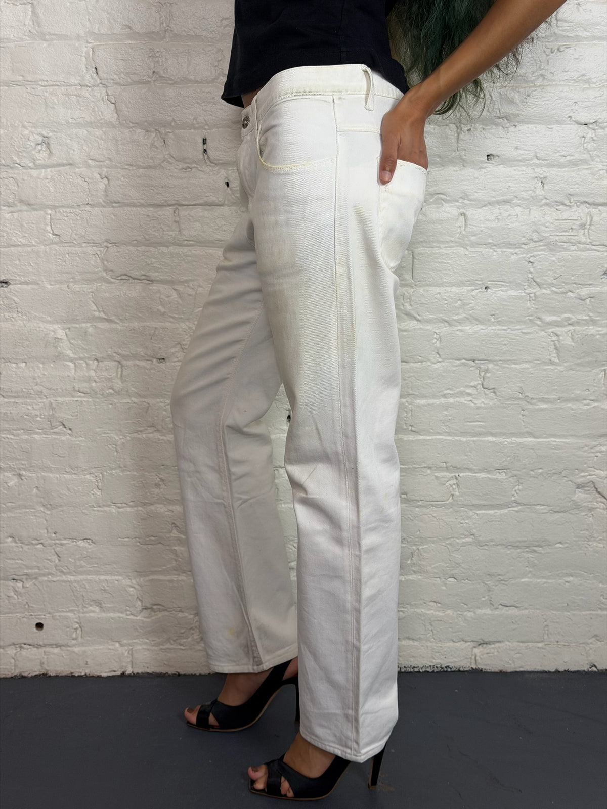 2009 Gucci Stained Denim Jeans