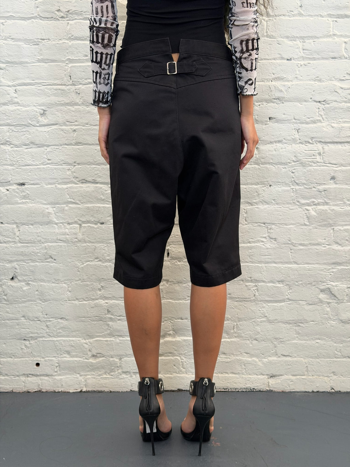 2000s Tricot Comme Des Garçons Cinch-Back Chino Shorts