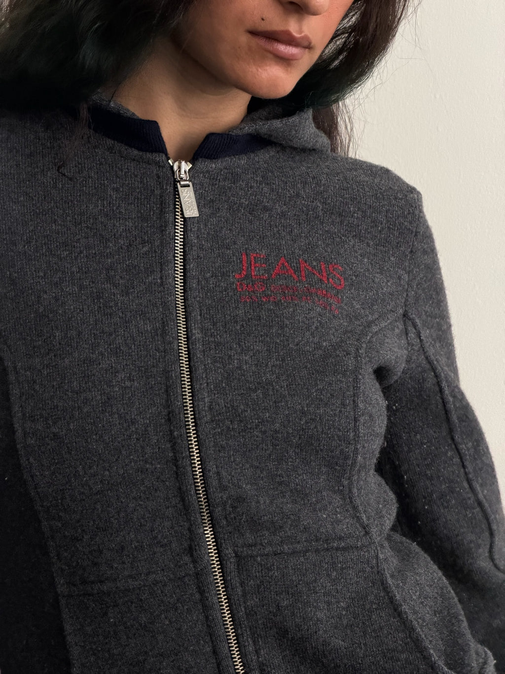 Dolce & Gabbana Jeans Zip-Up Hooded Jacket