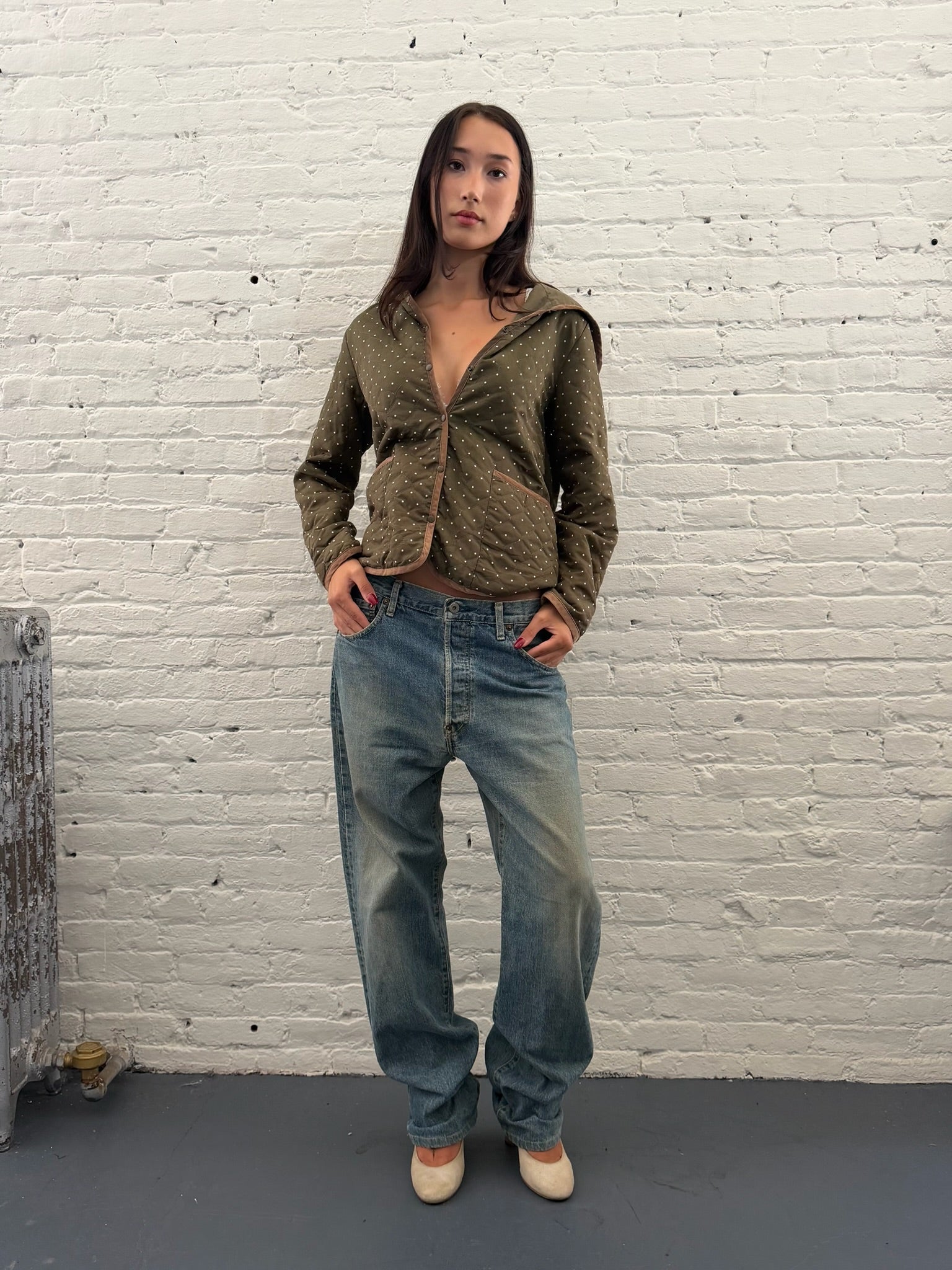 Intimate Reversible Polkadot Hooded Jacket