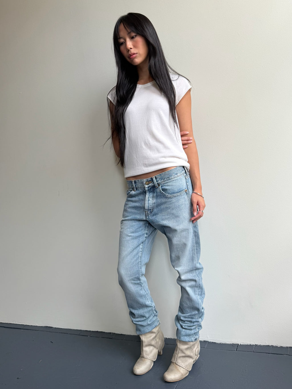 YSL Hawaii Blue Slim Fit Jeans