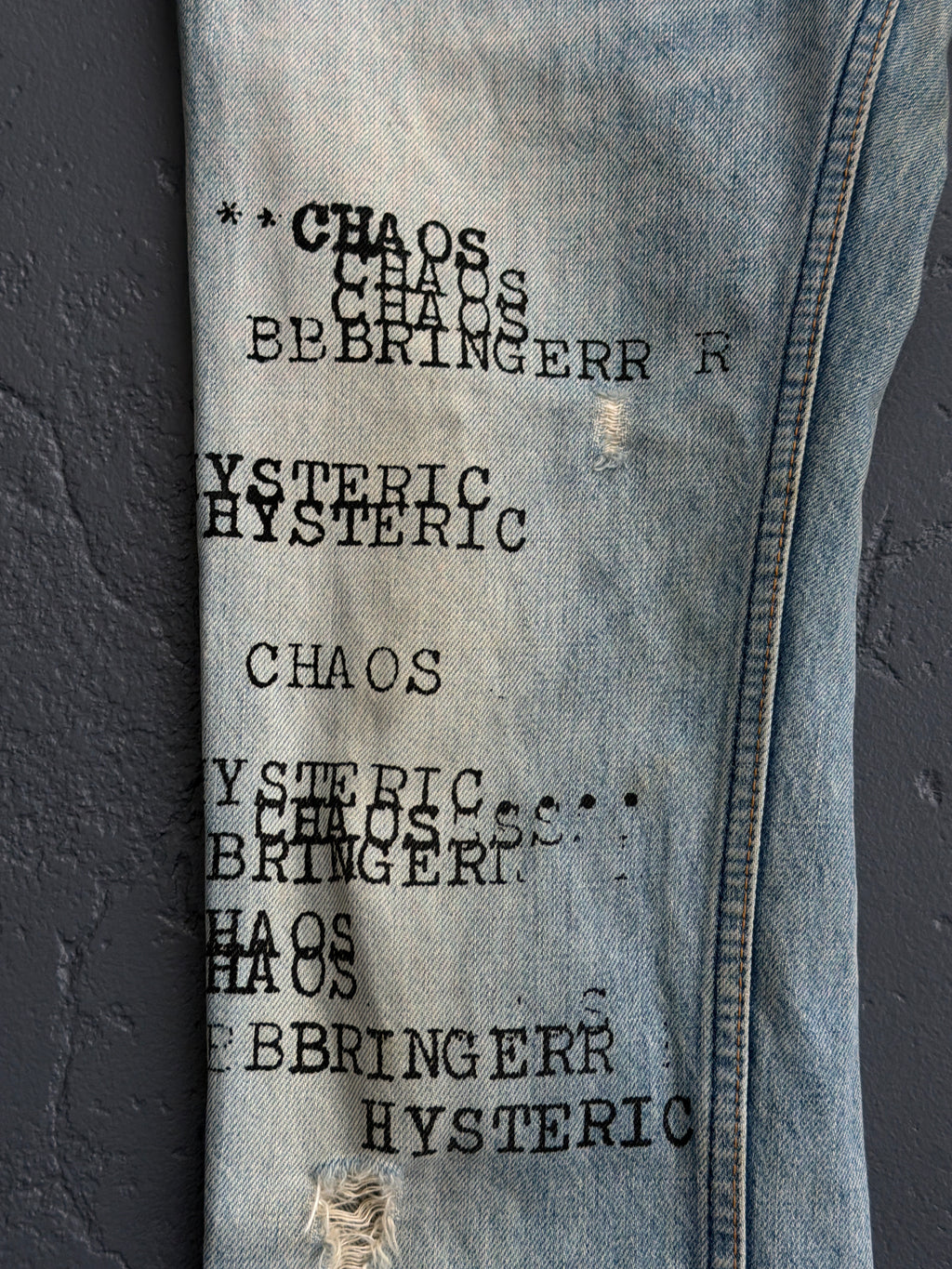 Hysteric Glamour Chaos Type Jeans