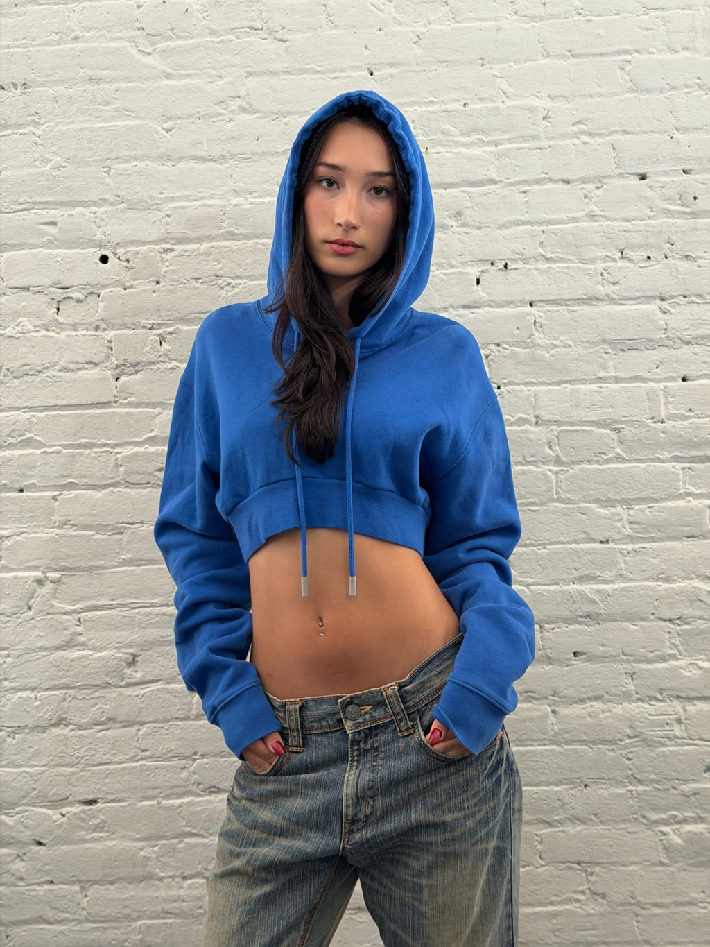2017 Off-White Cropped Hoodie