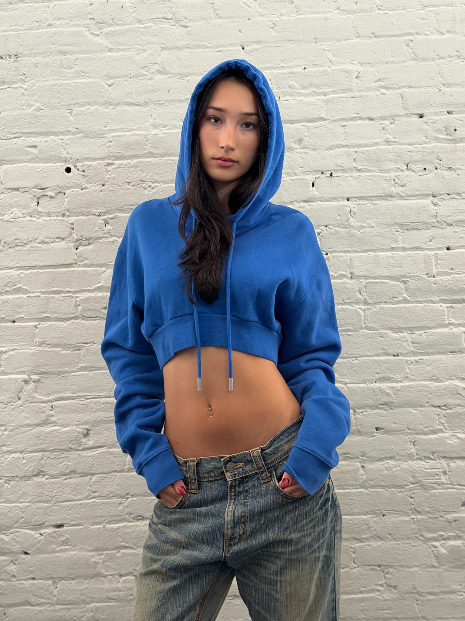 2017 Off-White Cropped Hoodie