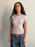 Issey Miyake Pleats Please Light Grey S/S Top