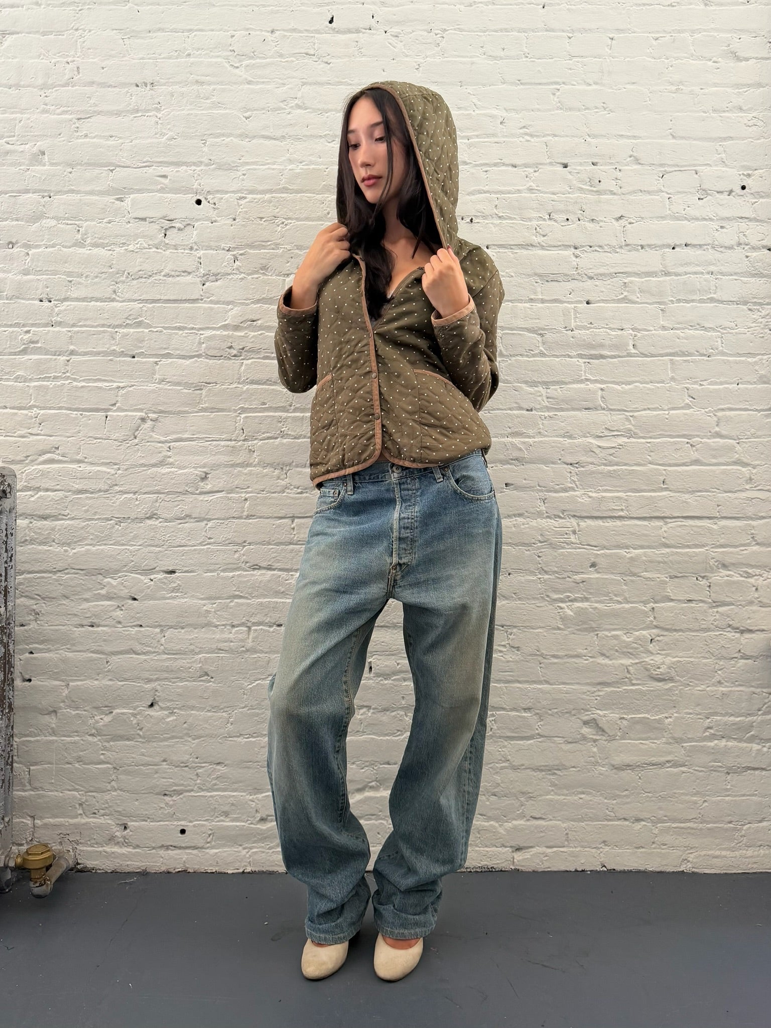 Intimate Reversible Polkadot Hooded Jacket
