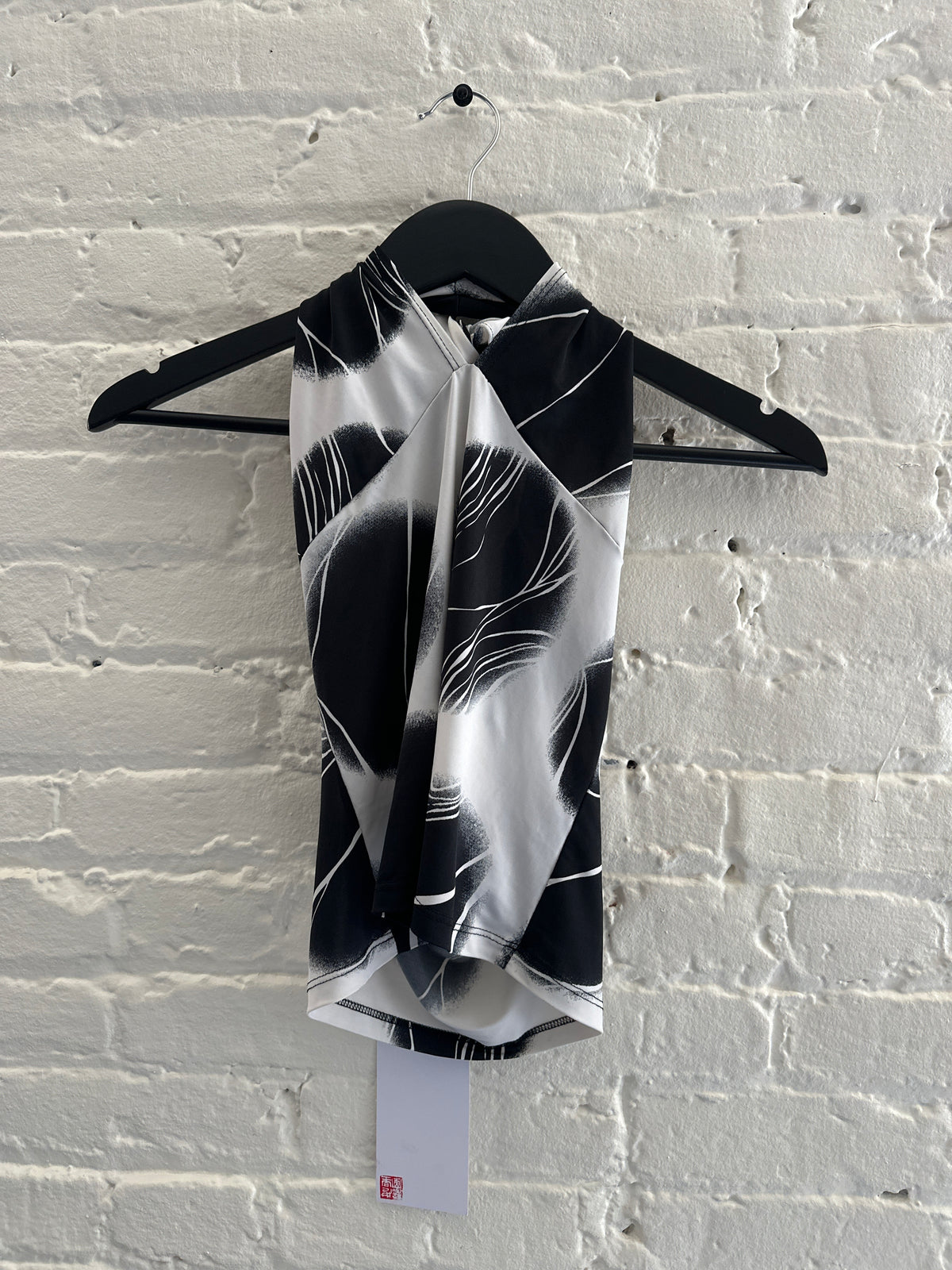 Wild Cat Printed Open Back Cropped Top