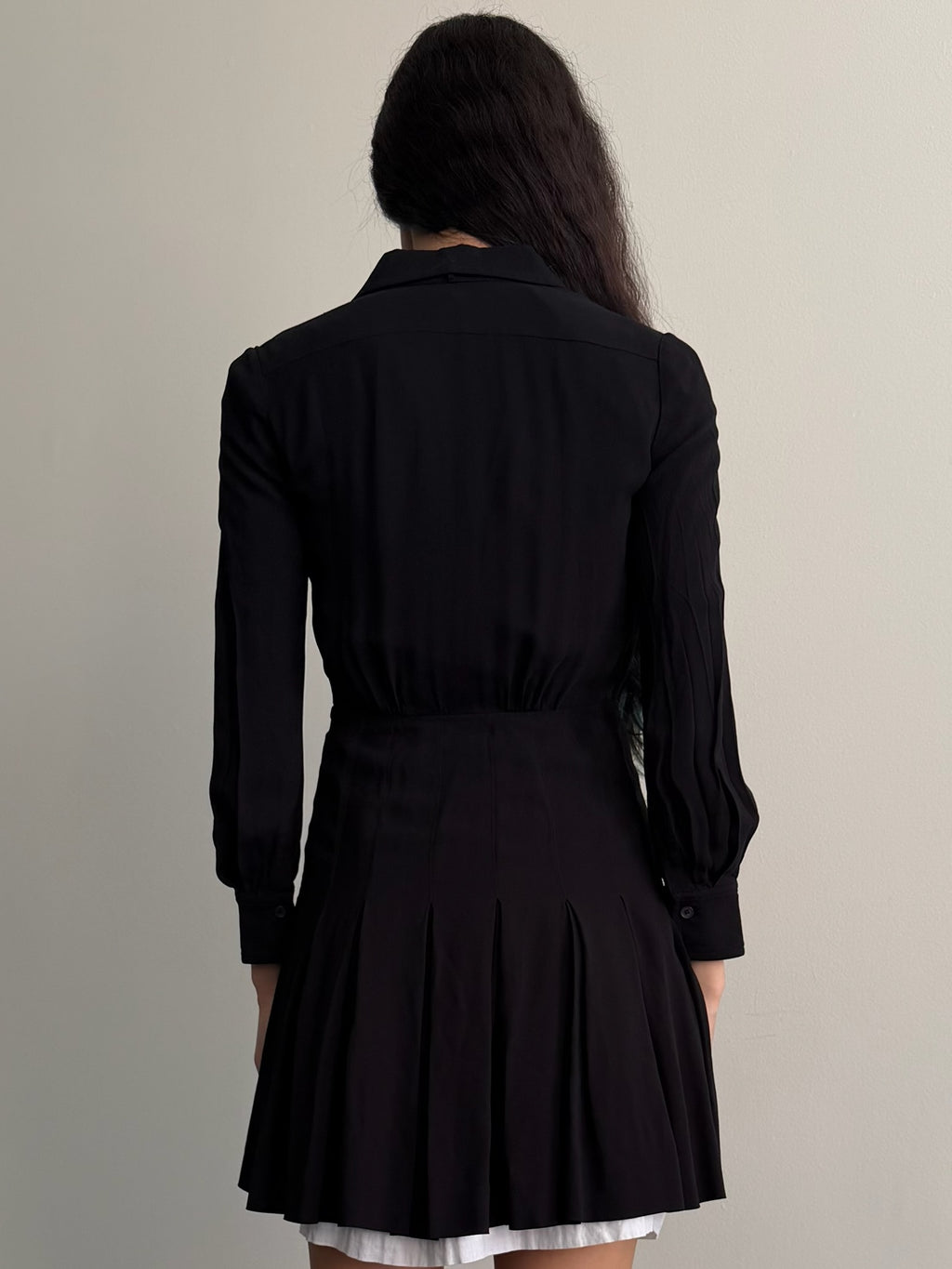 2010 Miu Miu L/S Silk Mini Dress