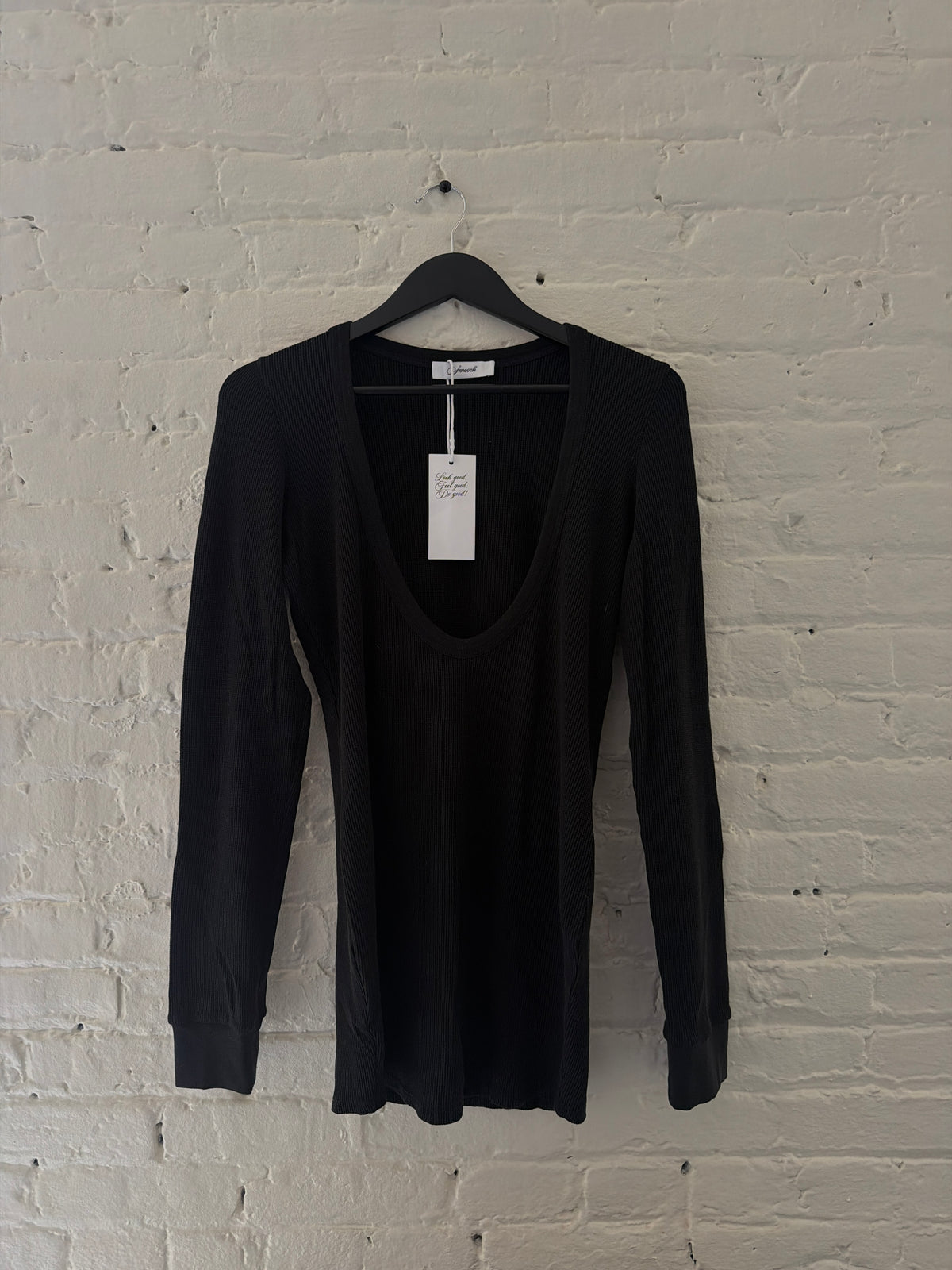 Smooch Offering Thermal Black Dress