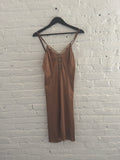 Silk Lace V-Neck Sleeveless Dress