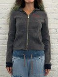 DOLCE & GABBANA JEANS ZIP-UP HOODED JACKET