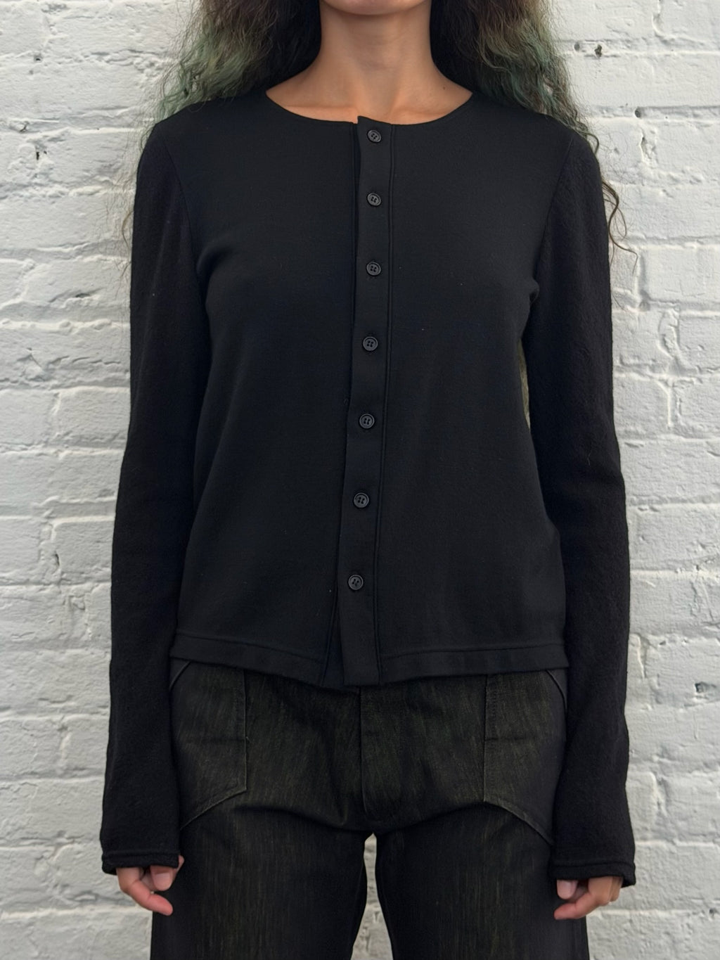 Limi Feu Fine-knit Crewneck Cardigan