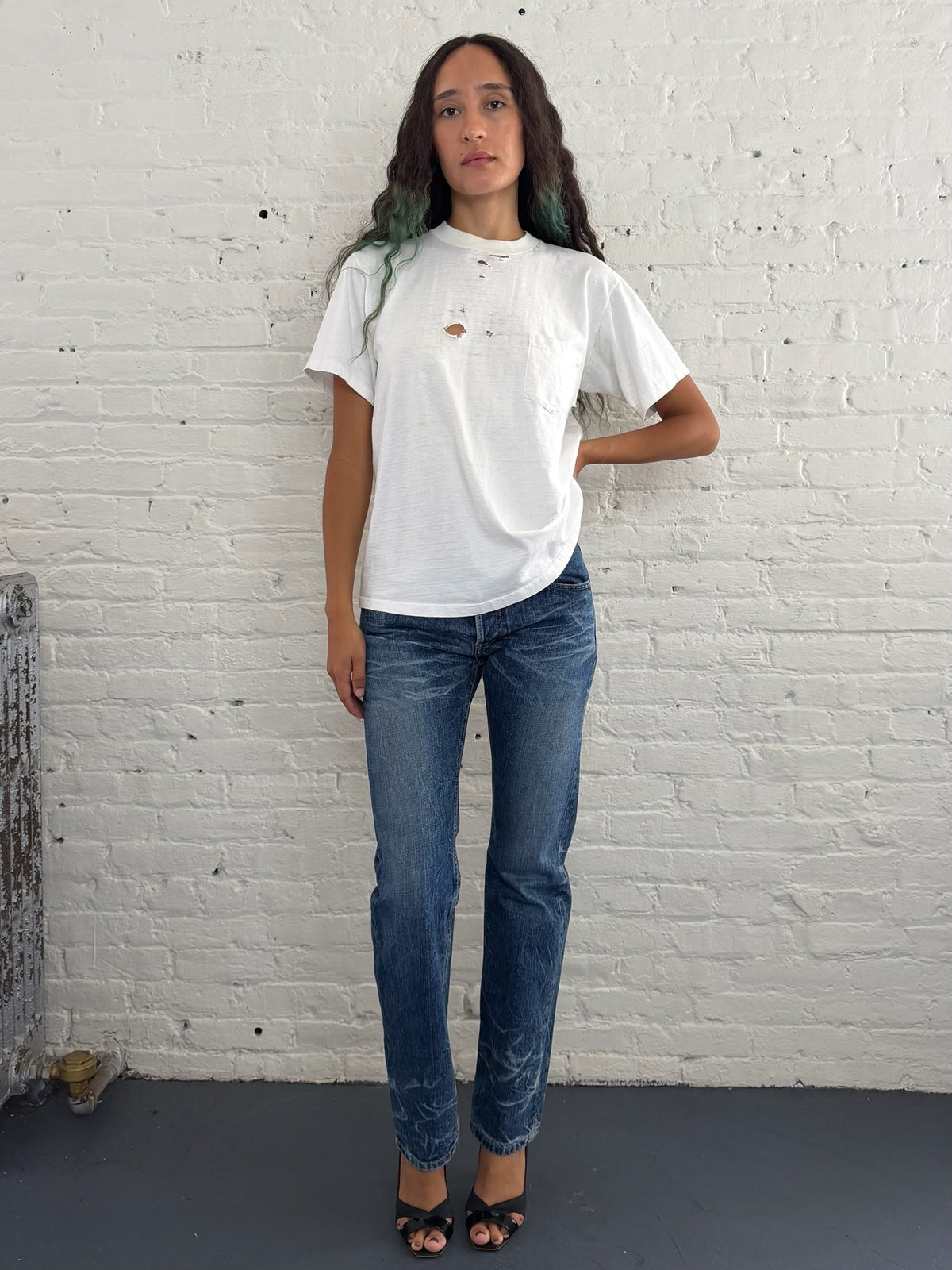 Vintage Towncrafts Distressed Pocket T-Shirt