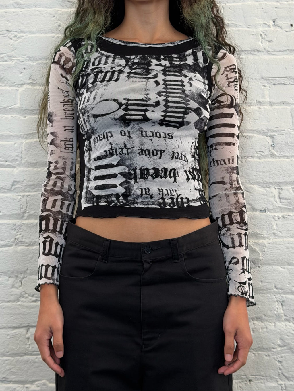 Unbranded News Print Top